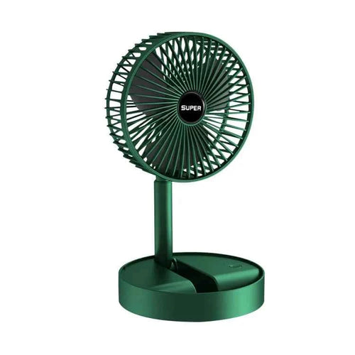 3 Gears Summer Silent Desktop Retractable Fan for Office Bedroom School USB Rechargeable Ventilator