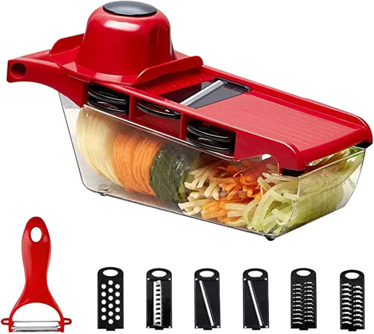 10 in 1 Mandoline Slicer Vegetable Cutter with Stainless Steel Blade