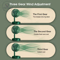 3 Gears Summer Silent Desktop Retractable Fan for Office Bedroom School USB Rechargeable Ventilator