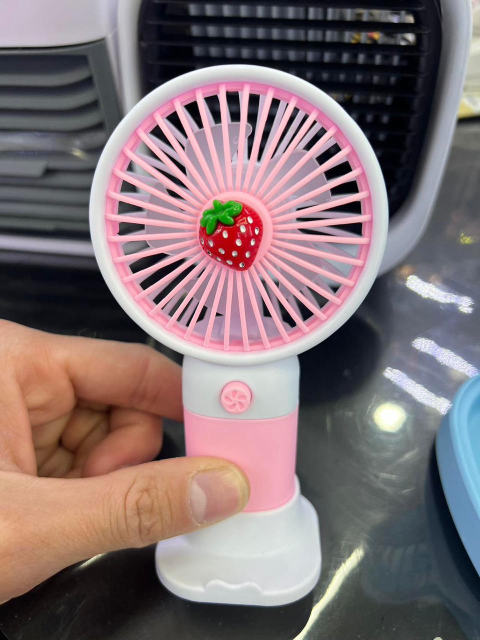 Summer Fruit Cartoon Handheld Mini Fan(random color )