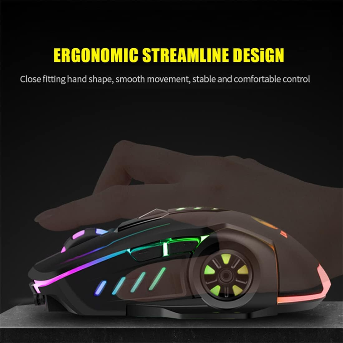 Gaming Glowing Mouse Backlit E-sports Colorful LED Light Mouse