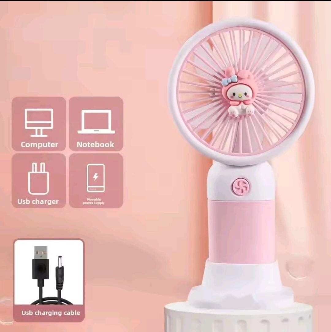 Summer Fruit Cartoon Handheld Mini Fan(random color )