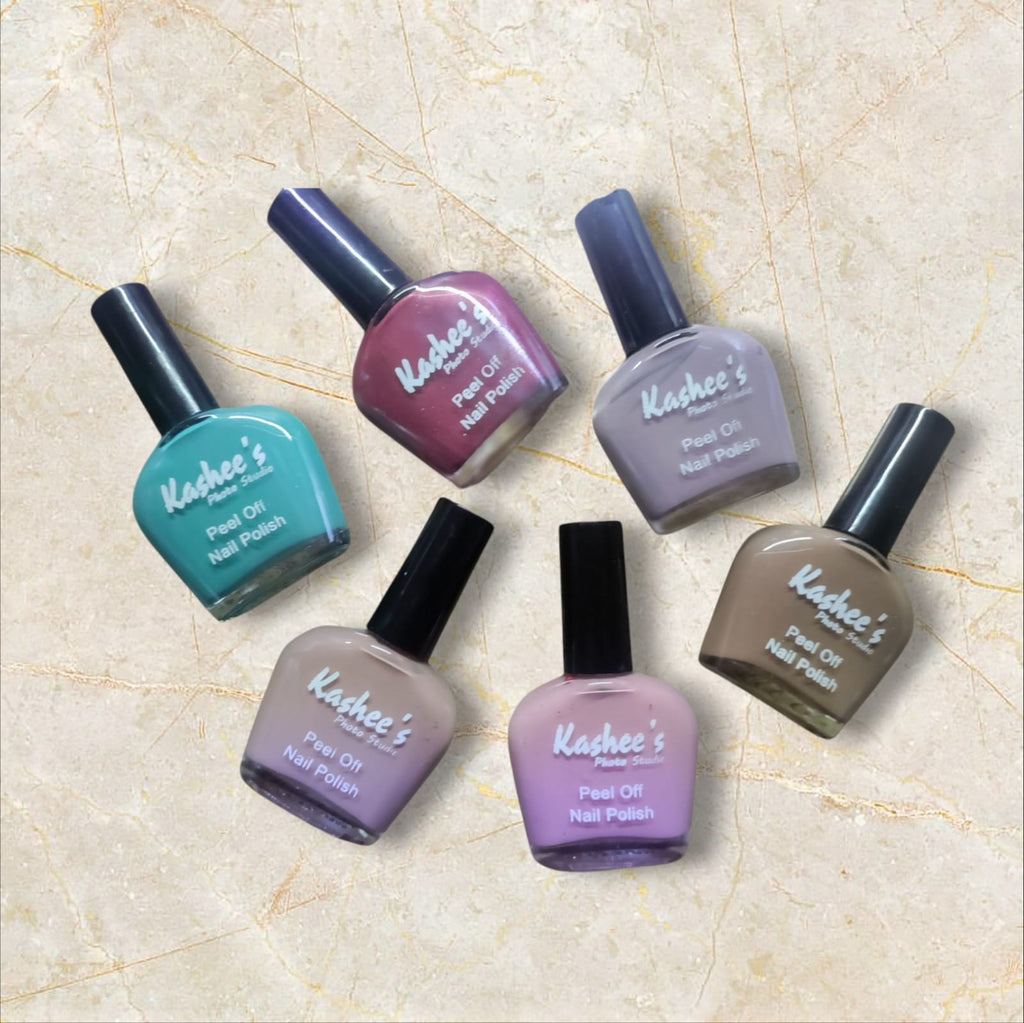 Pack Of 06 Kashee's Nail Polish ( Random Color )