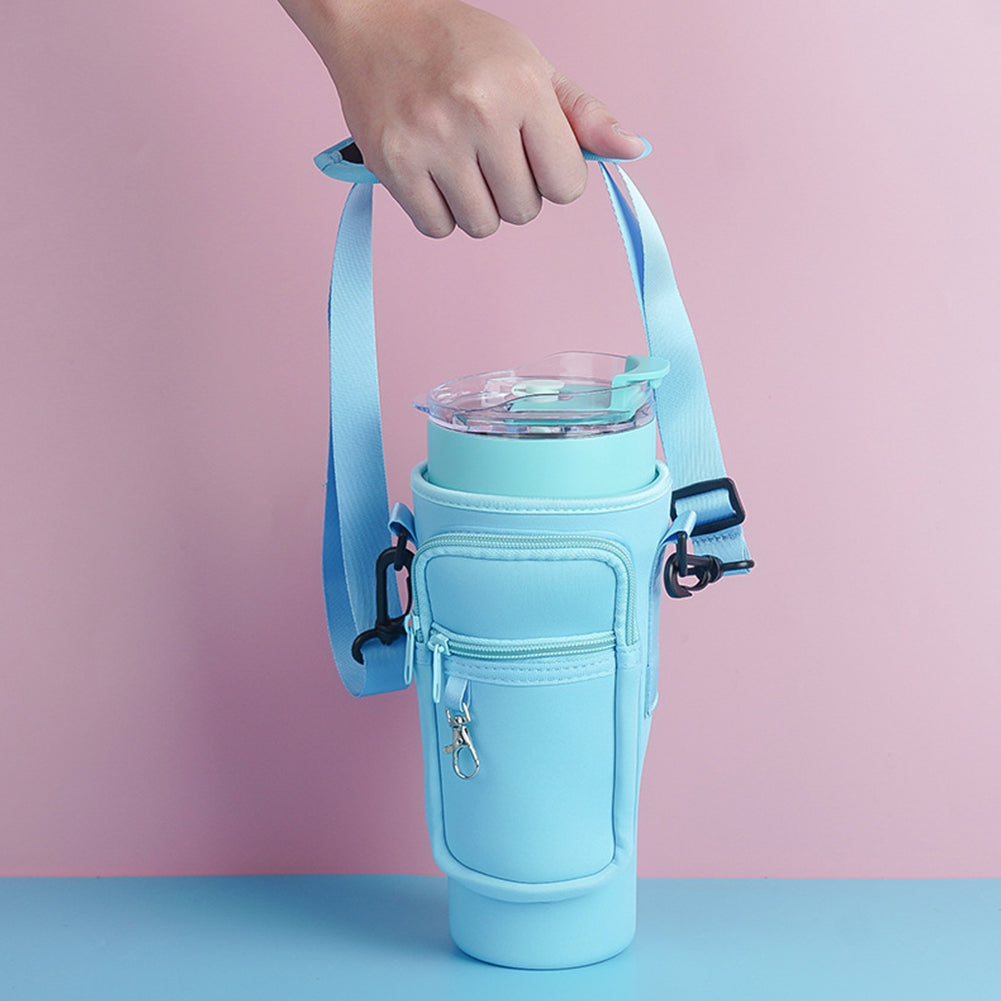 Water Bottle Carrier Bag with Phone Pocket For 1200 ML Bottle