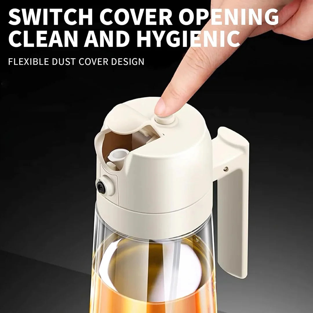 2-in-1 Oil Jug with Dispenser & Handle