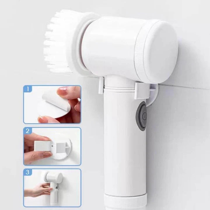 5 in 1 Rechargeable Magic Brush – Handheld Car Cleaning & Waxing Machine