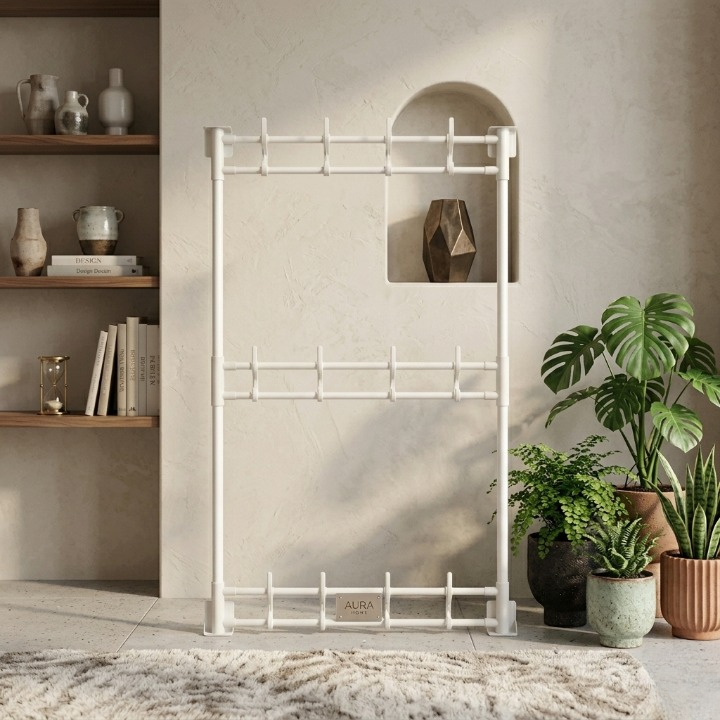 Wall-Mounted Corner Storage Rack  | Strong Carbon Steel | Random Color