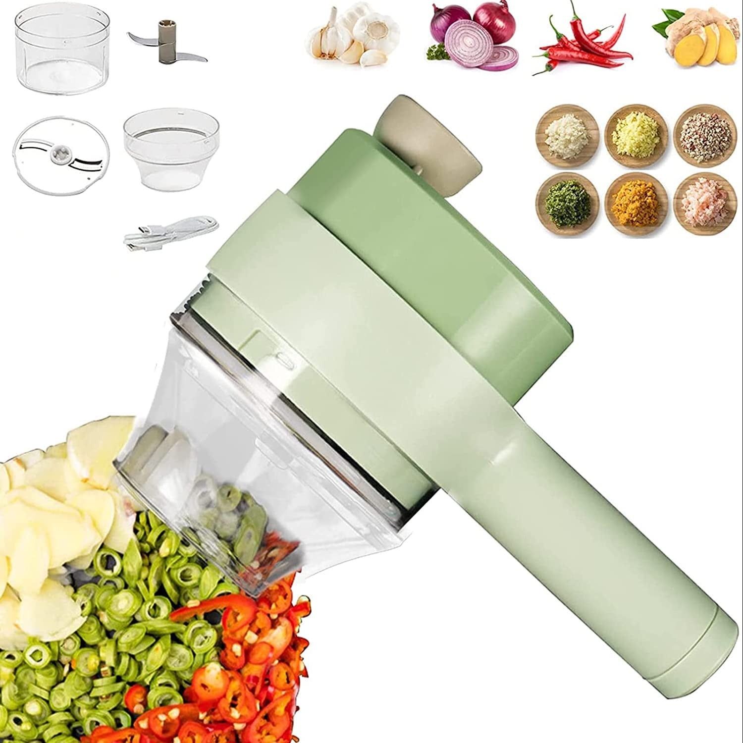 Electric Handheld Vegetable Cutter