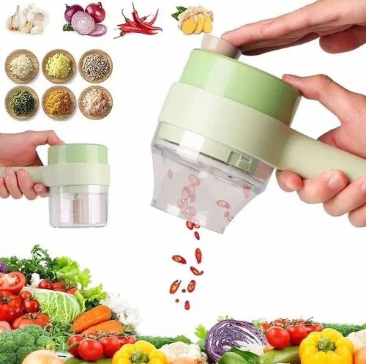Electric Handheld Vegetable Cutter