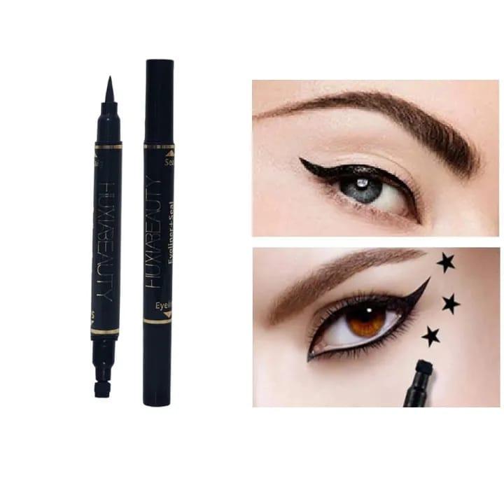 2-in-1 Waterproof Eyeliner & Stamp Liner Pen